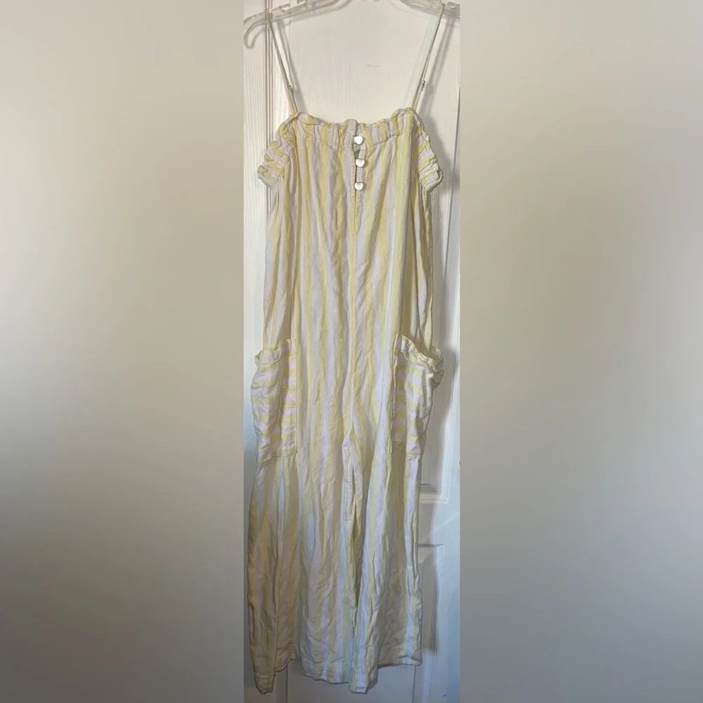Stoney Clover Lane x Target Yellow & White Striped Jumpsuit Size S